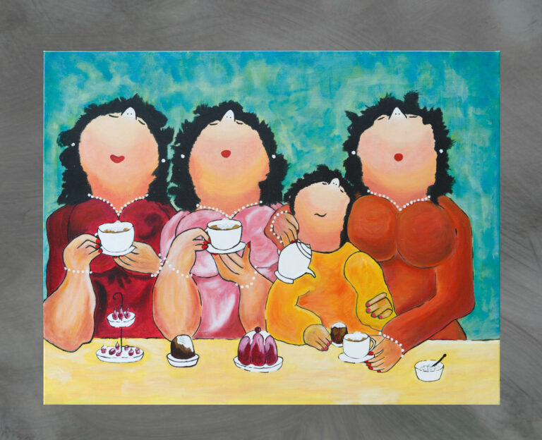 De dikke dames op theevisite